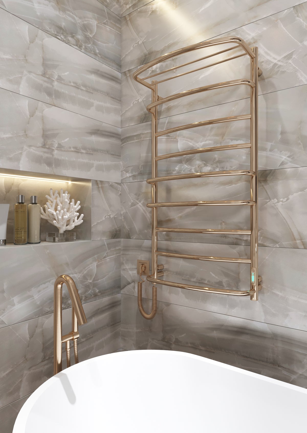 Cascade with Shelf 9 Gold