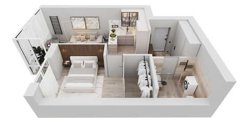 flat view